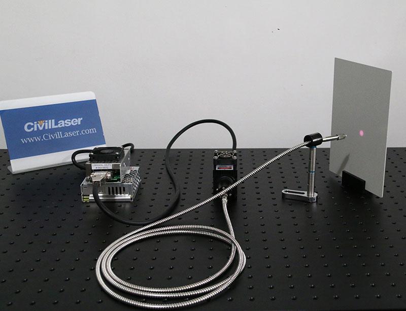 825nm 1W IR Fiber coupled laser with adjustable power supply - Click Image to Close